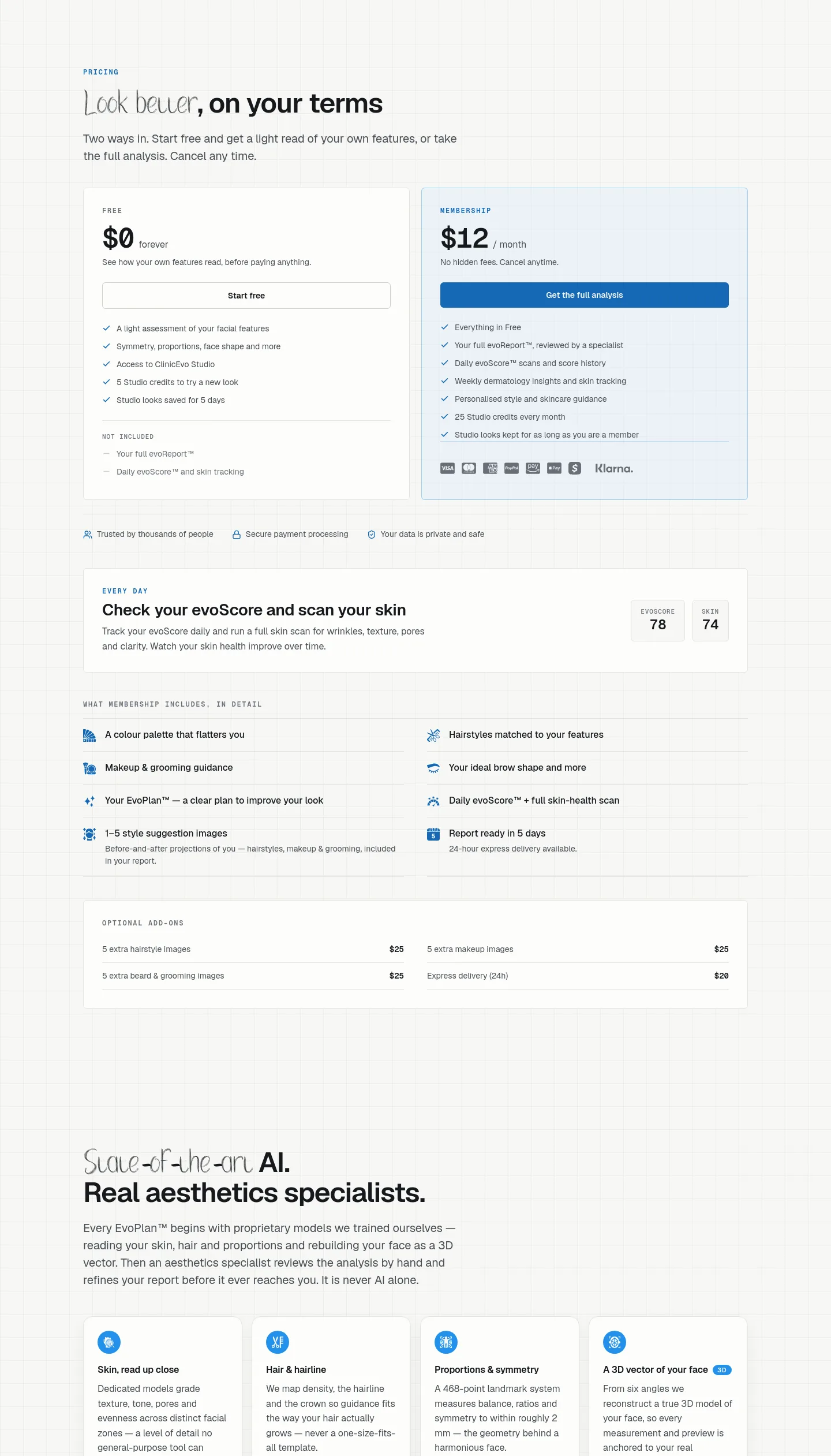 clinicevo.com — Pricing