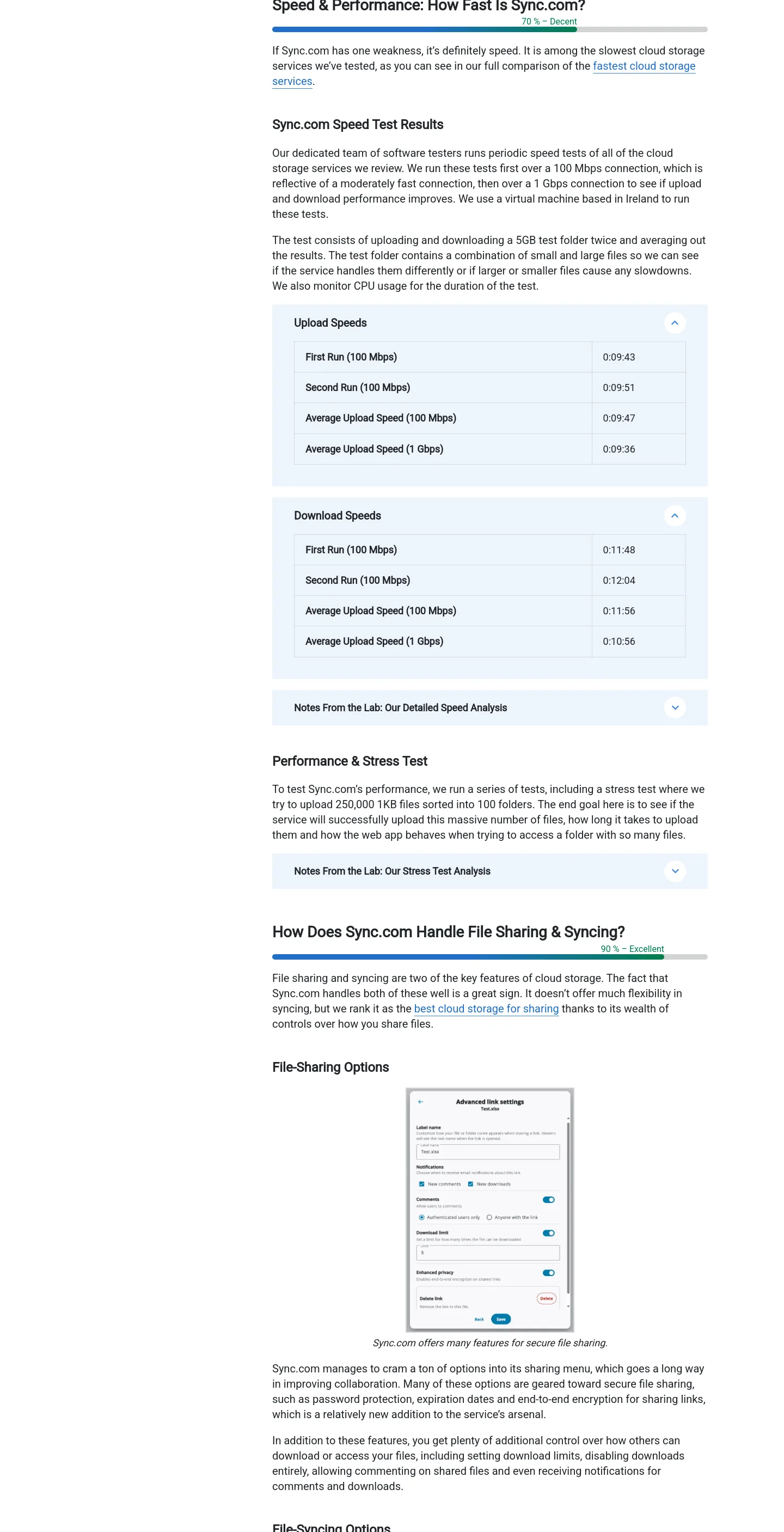 cloudwards.net Comparison section