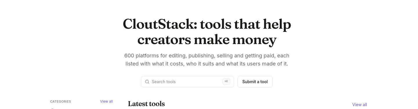 cloutstack.net — Hero