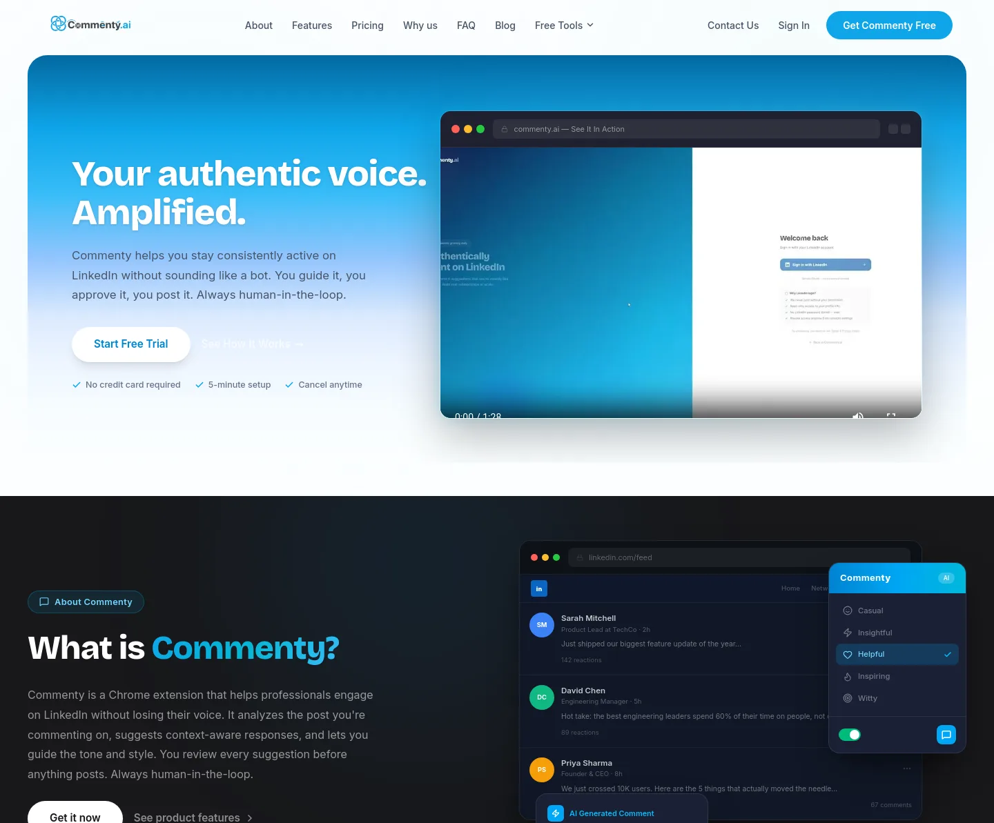 commenty.ai — Hero