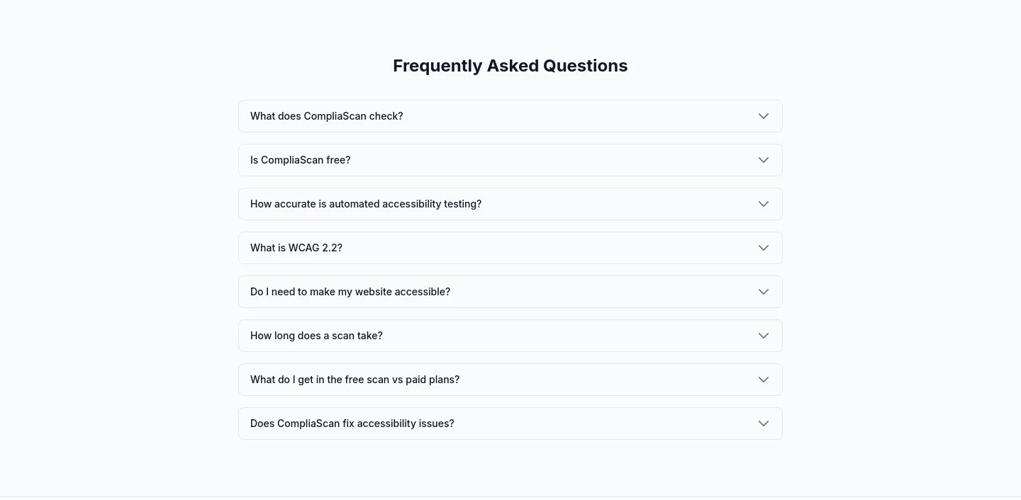 compliascan.com FAQ section