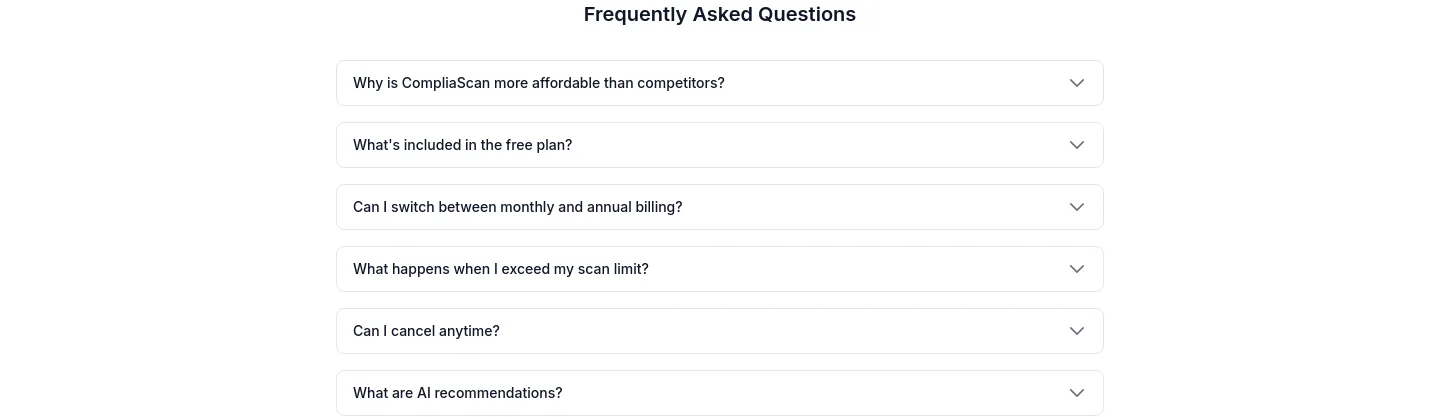 compliascan.com FAQ section