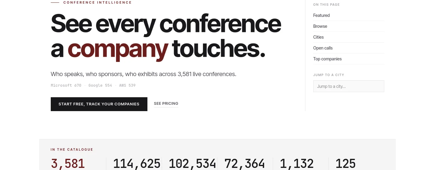 conferencegrid.com — Hero
