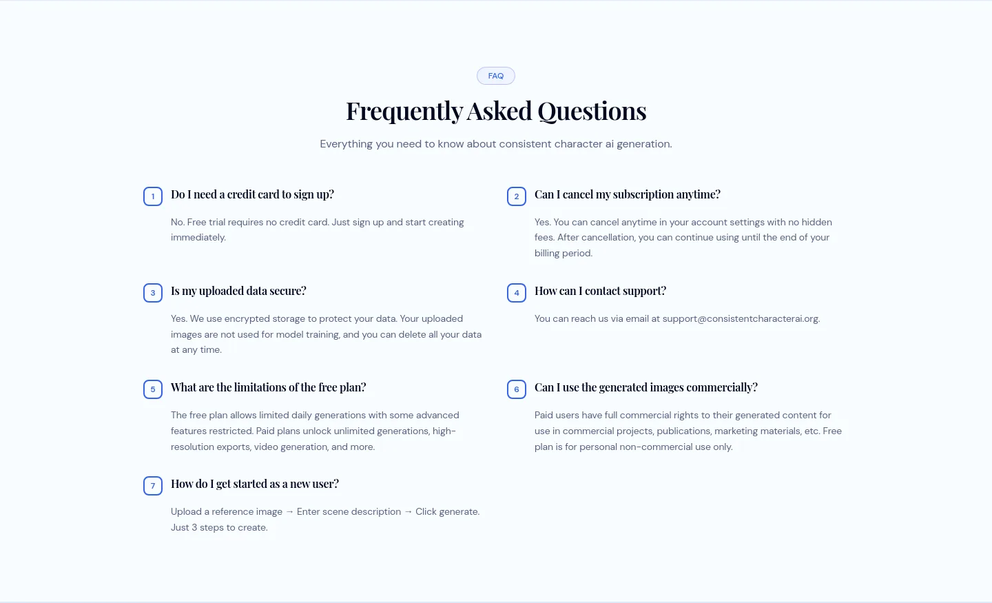 consistentcharacterai.org — FAQ