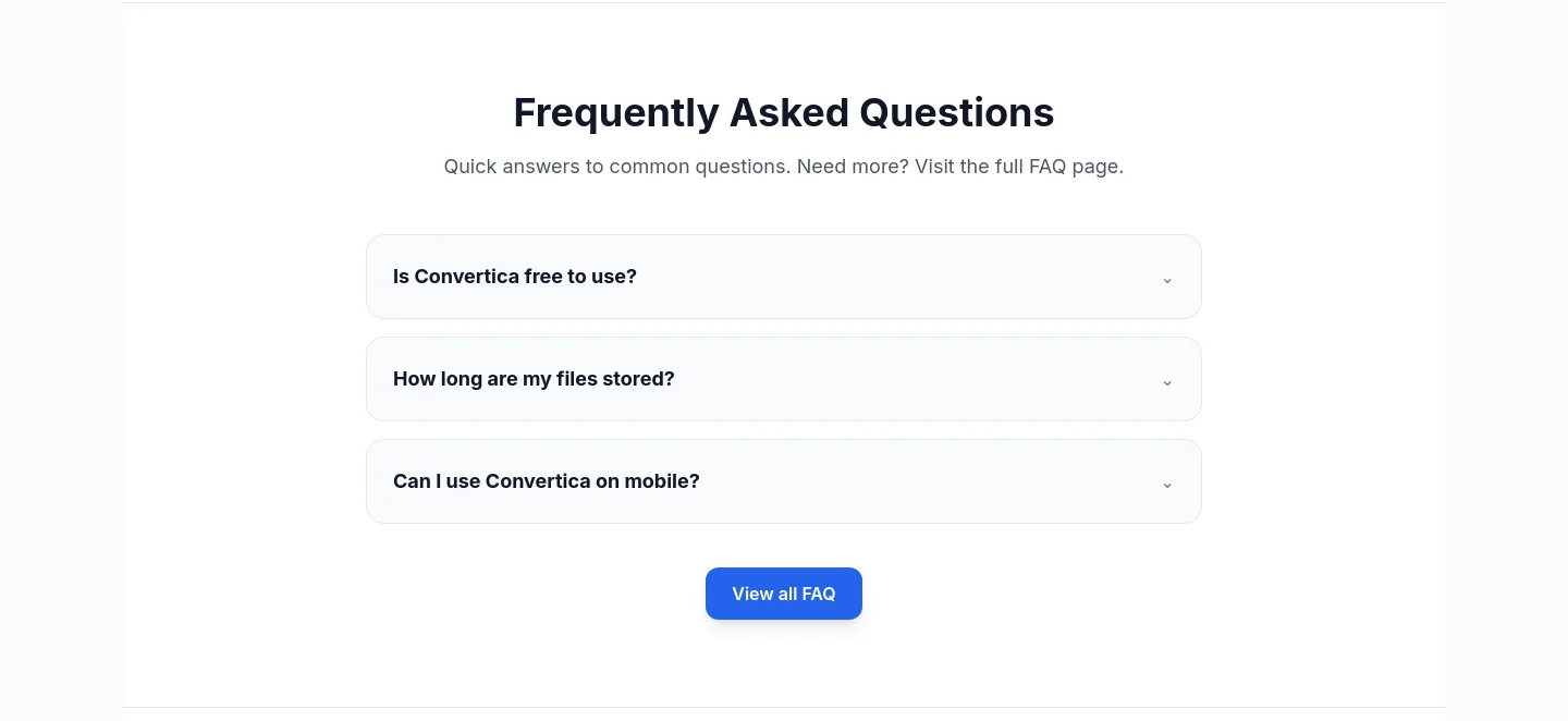 convertica.net — FAQ
