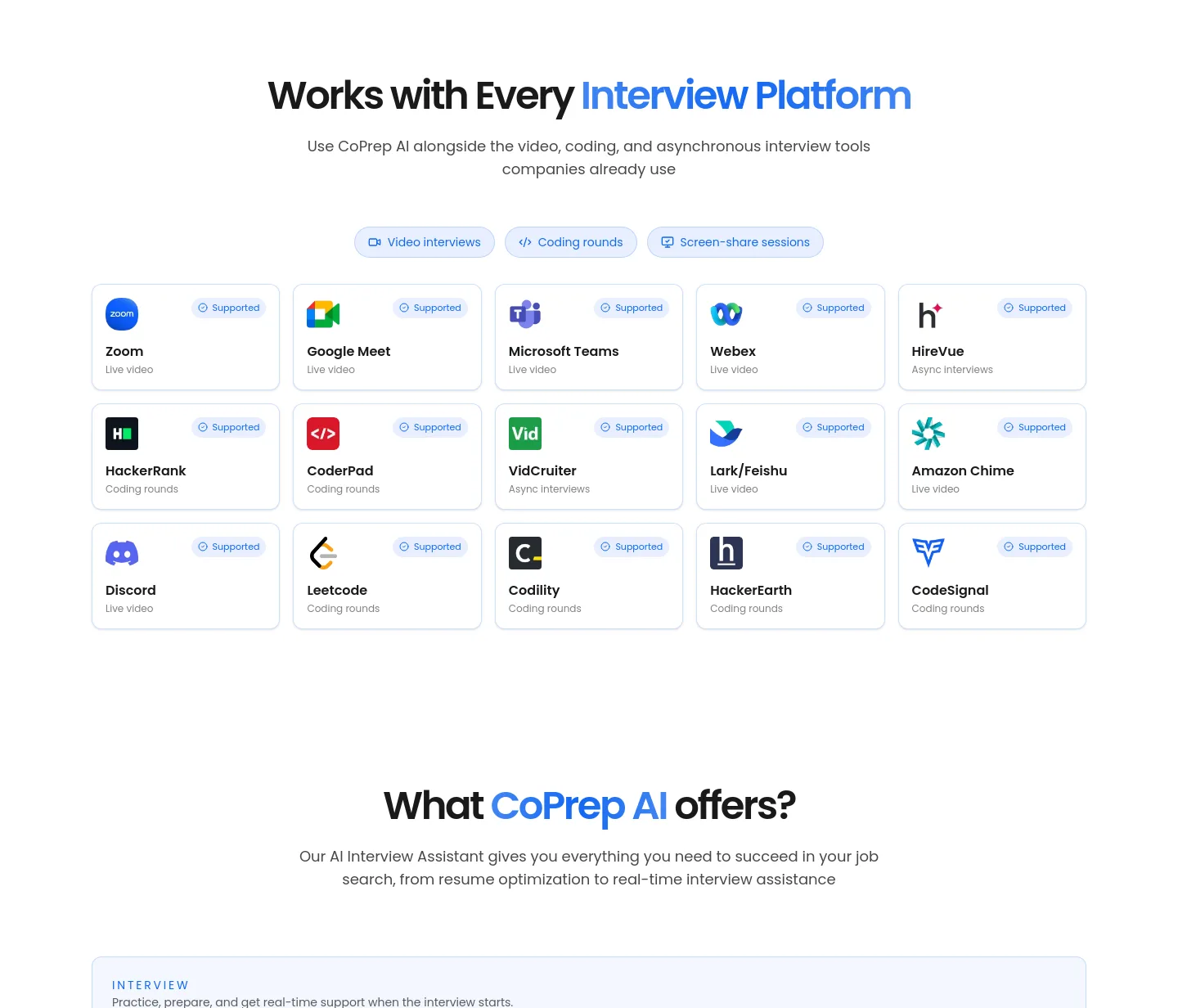 coprep.ai Logo Wall section