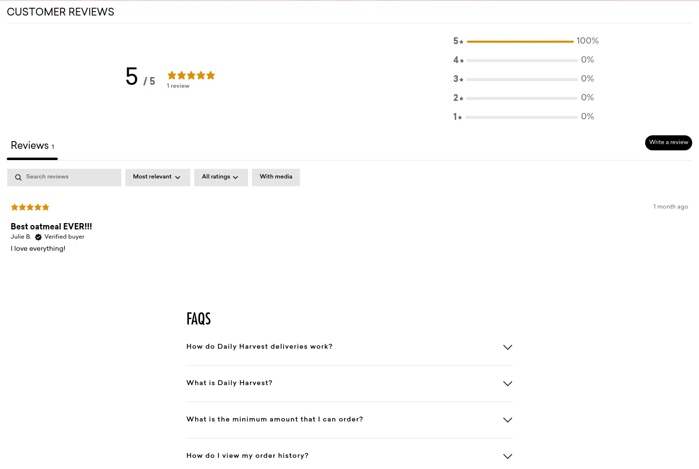 dailyharvest.com — Reviews