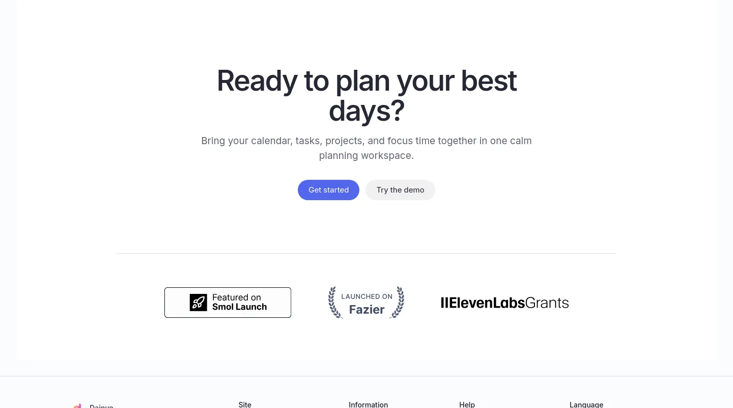 dainvo.com CTA section