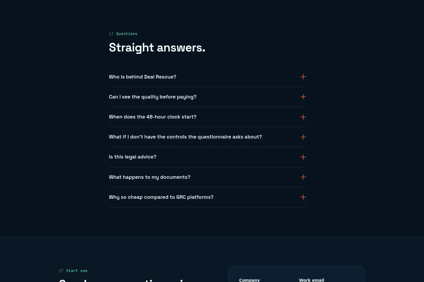 dealrescue.grantmastermind.com — FAQ