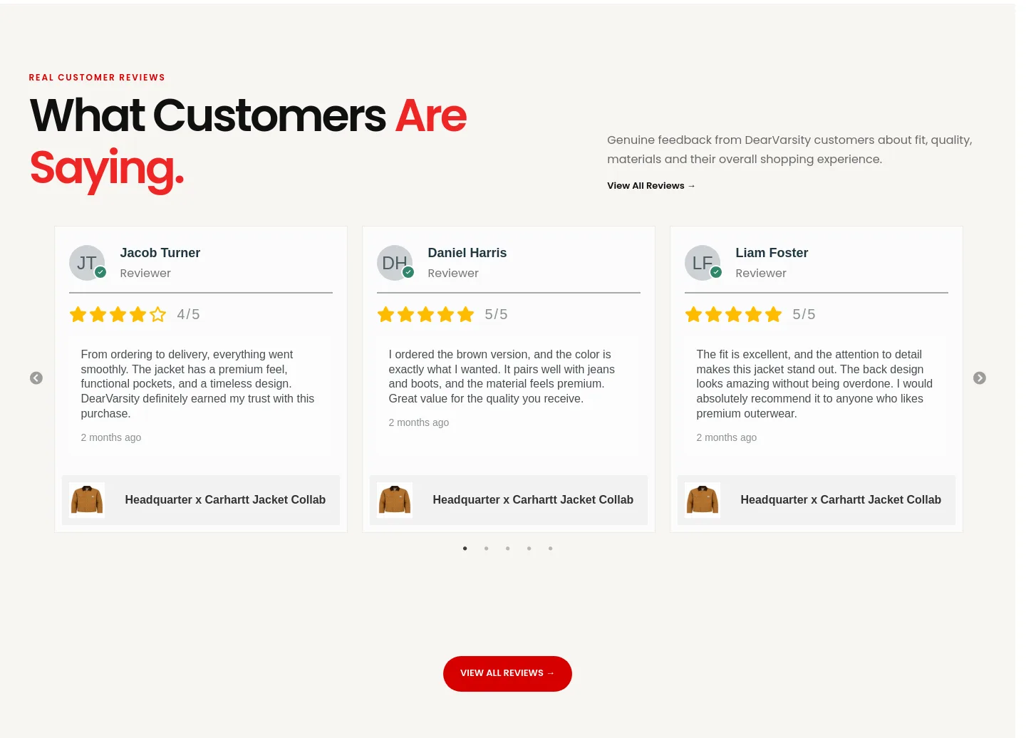 dearvarsity.com — Reviews