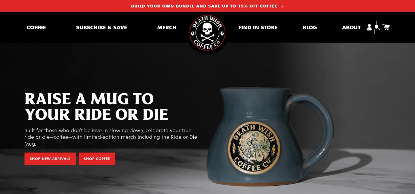 deathwishcoffee.com — The Trust Wall