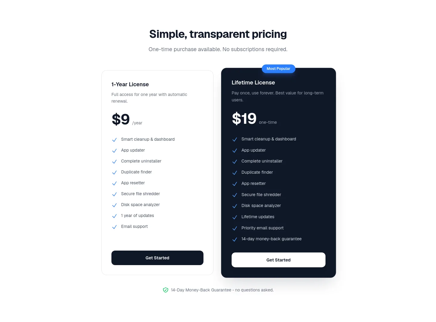 deepcleanmac.com — Pricing