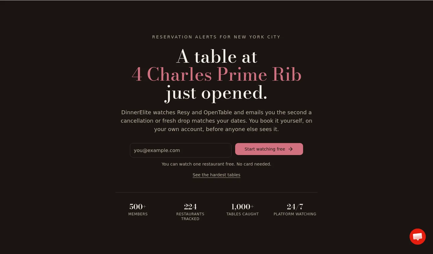 dinnerelite.com — Hero