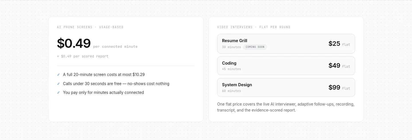 easyinterview.life — Pricing