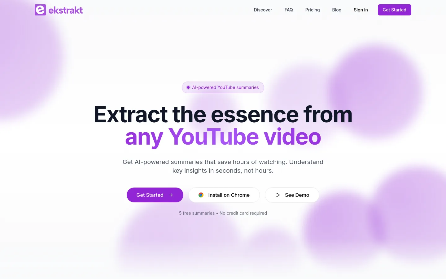 ekstrakt.app — Hero