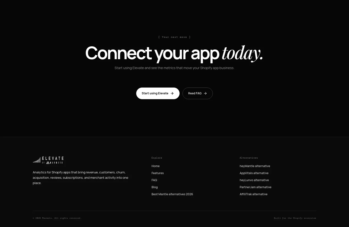 elevate.marmeto.com — FAQ