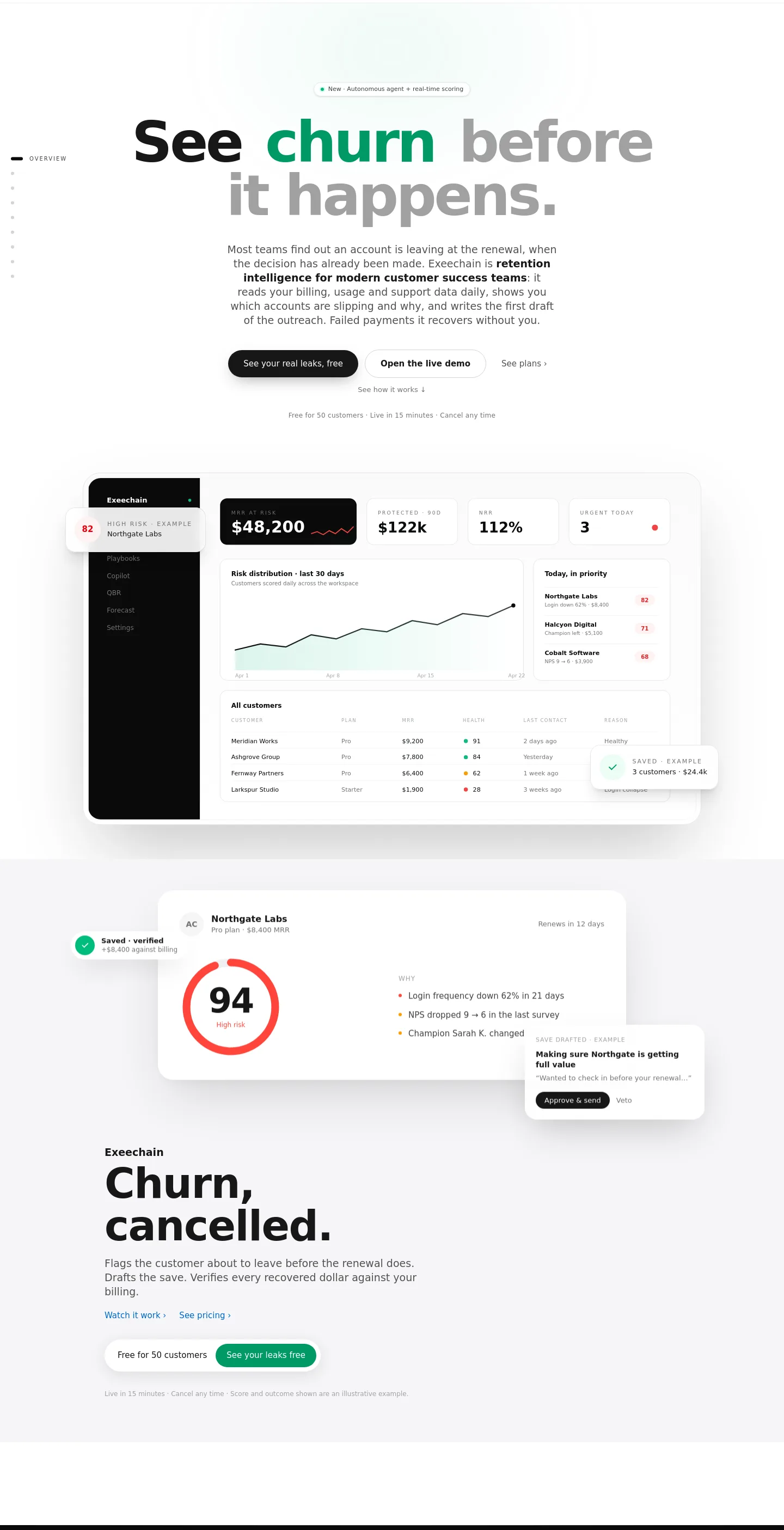 exeechain.com Hero section
