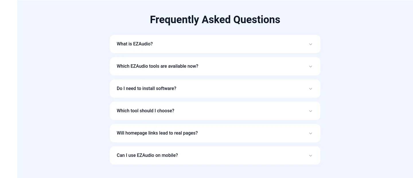 ezaudio.io — FAQ