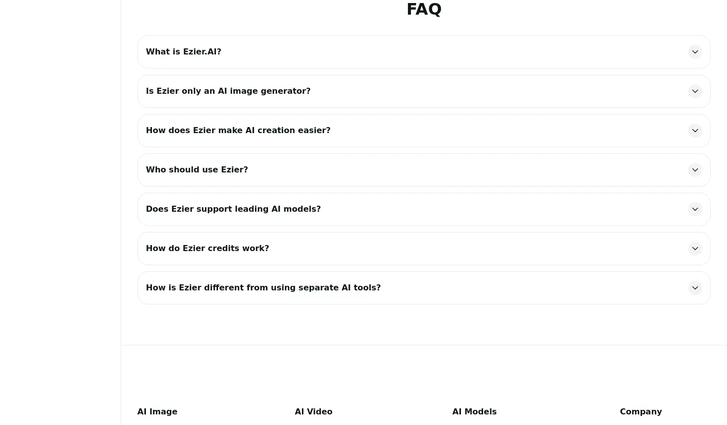 ezier.ai — FAQ