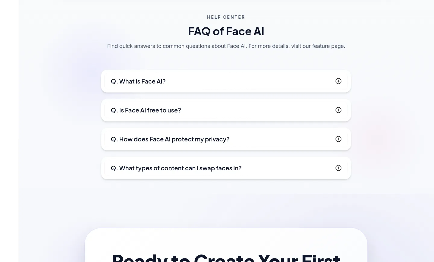 faceai.art — FAQ