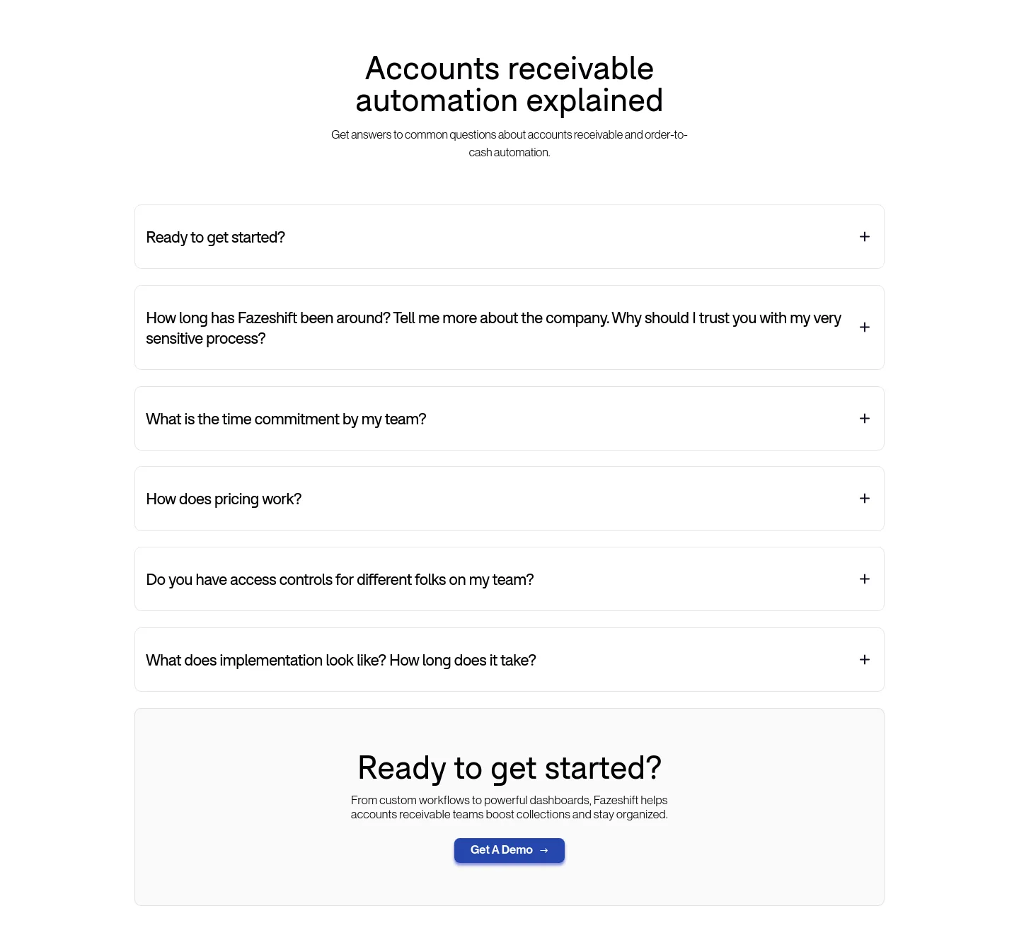 fazeshift.com — FAQ