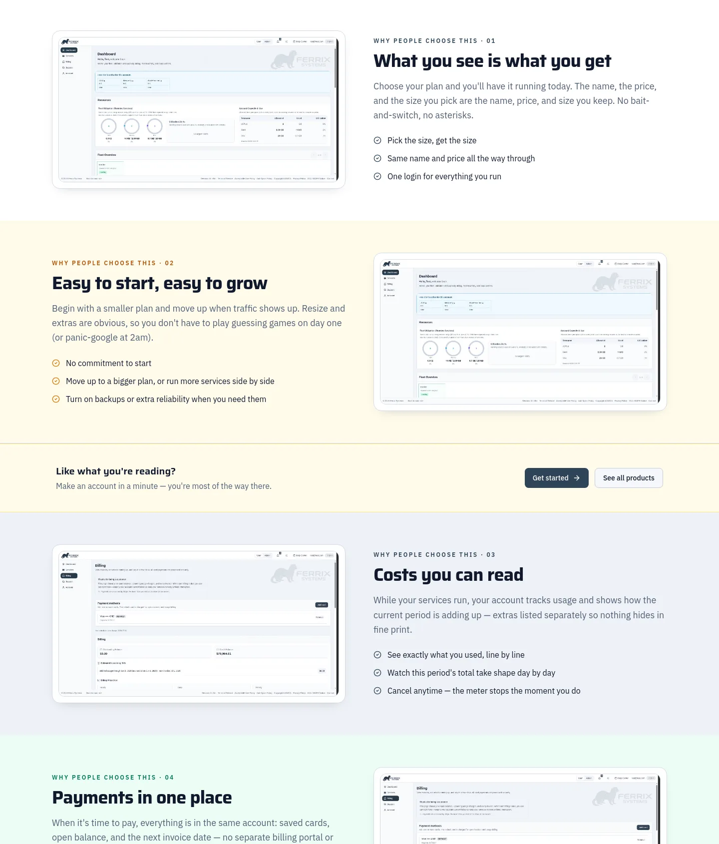 ferrix.systems — Features