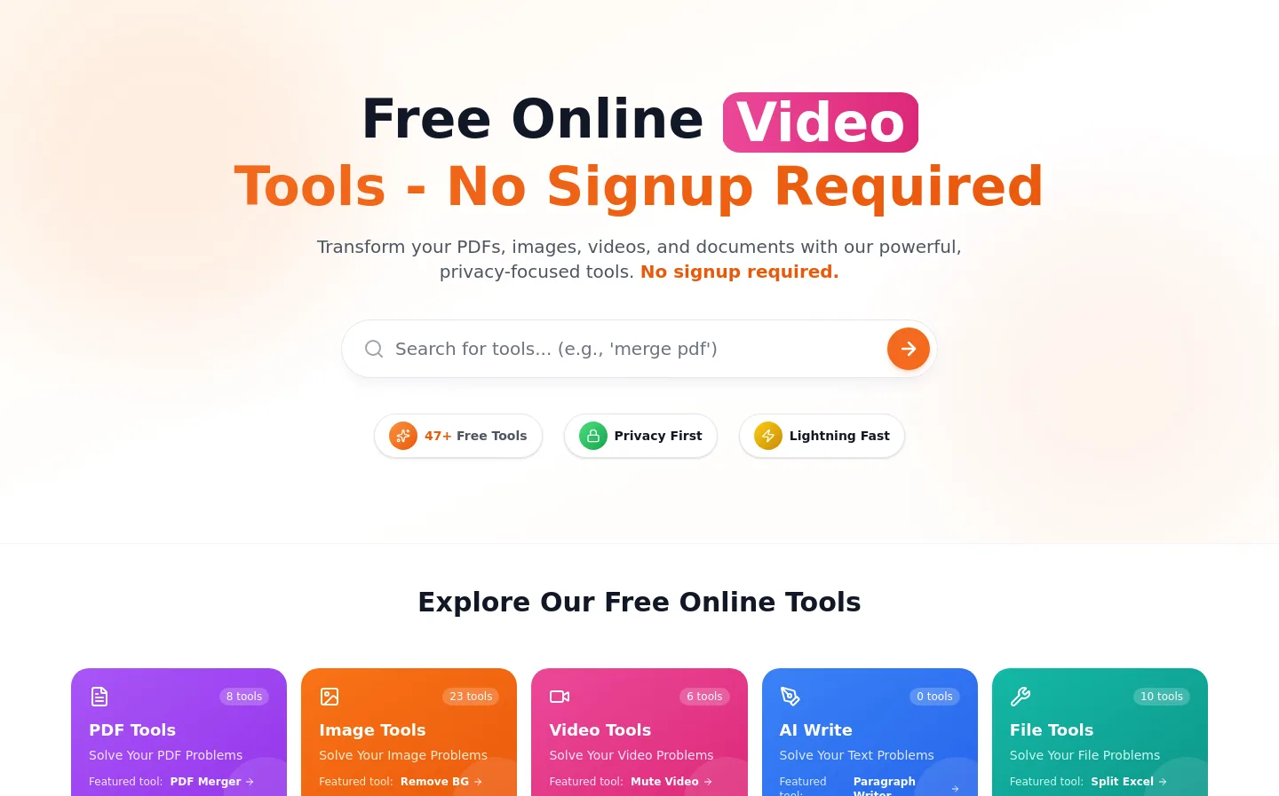 firstclicktools.com — Hero