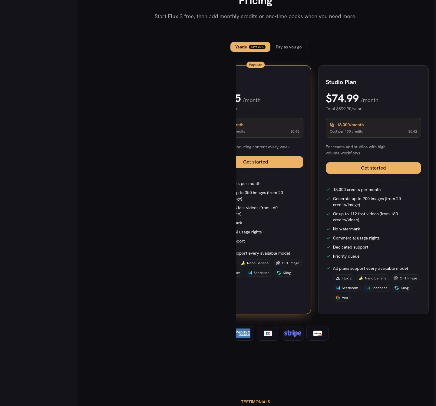 flux-3.co — Pricing