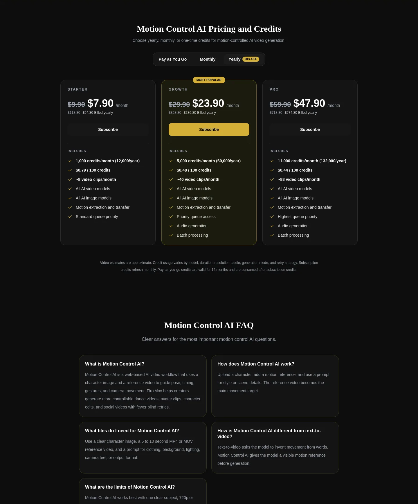 fluxmov.com — Pricing