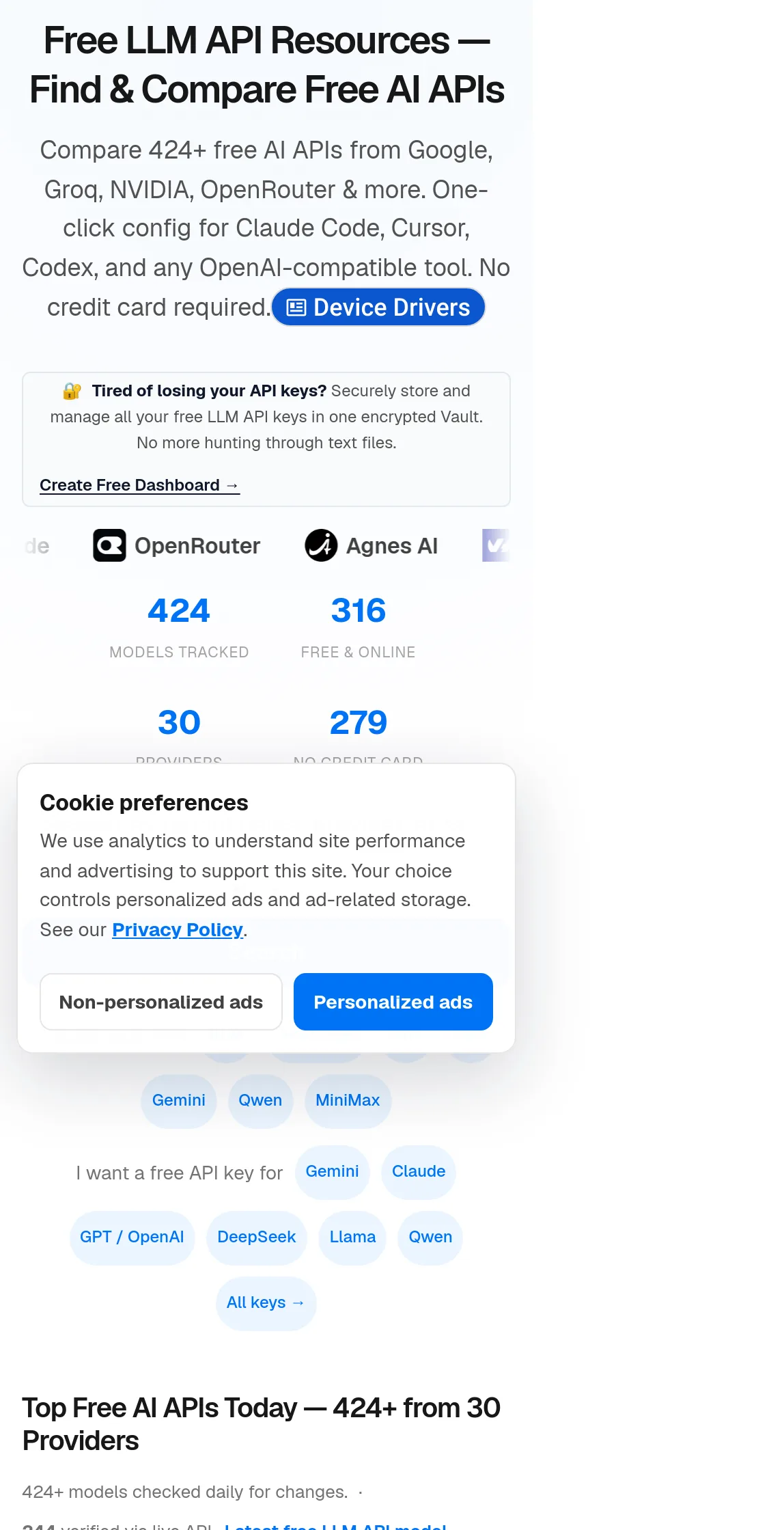freellm.net — Hero