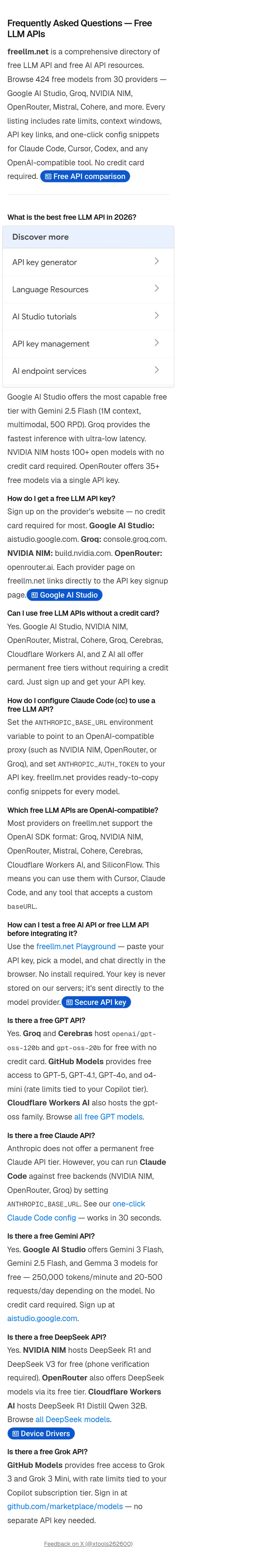 freellm.net — FAQ
