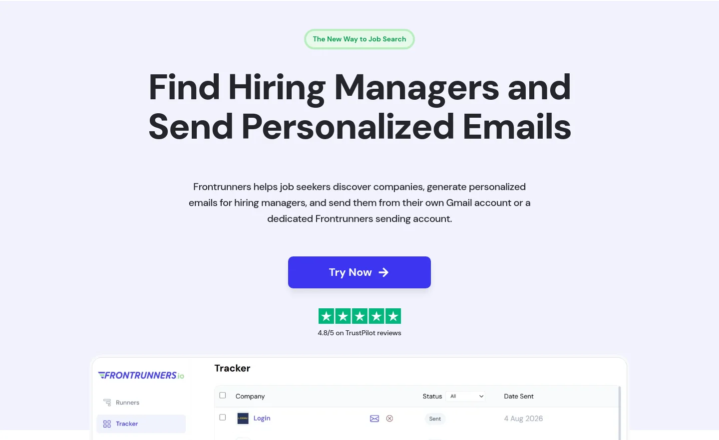 frontrunners.io — Hero