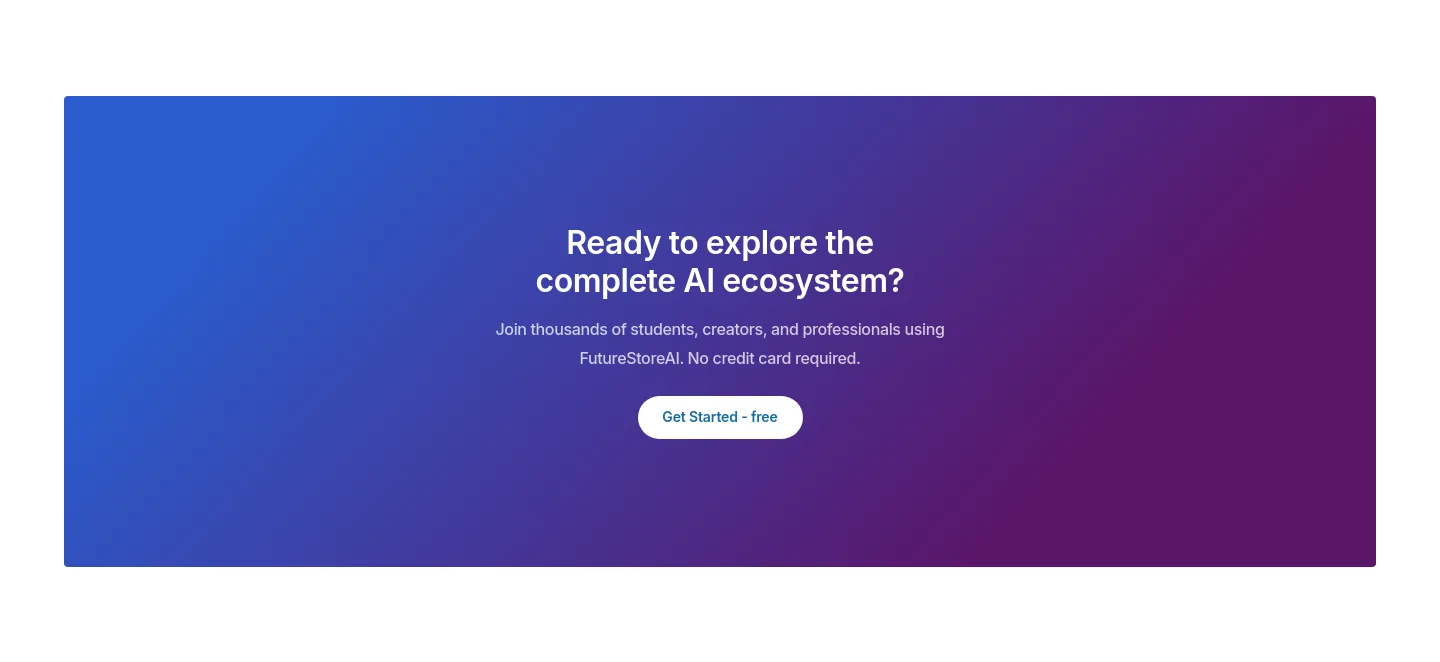 futurestore.ai CTA section