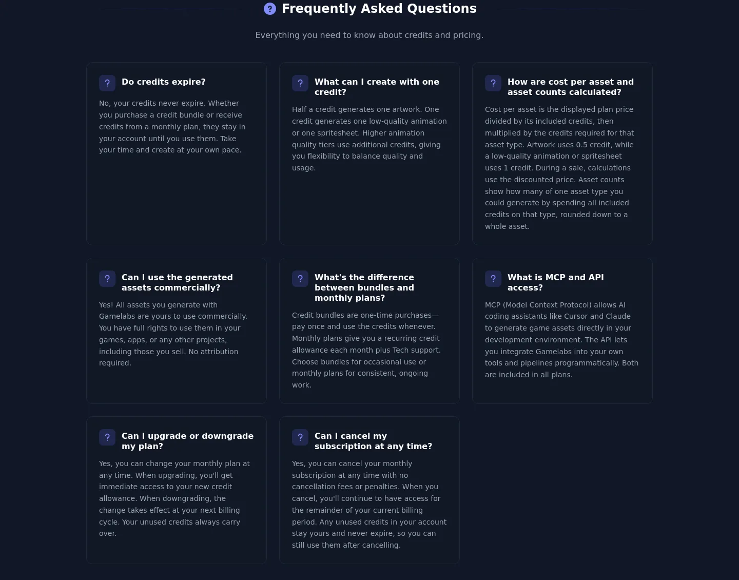 gamelabstudio.co — FAQ