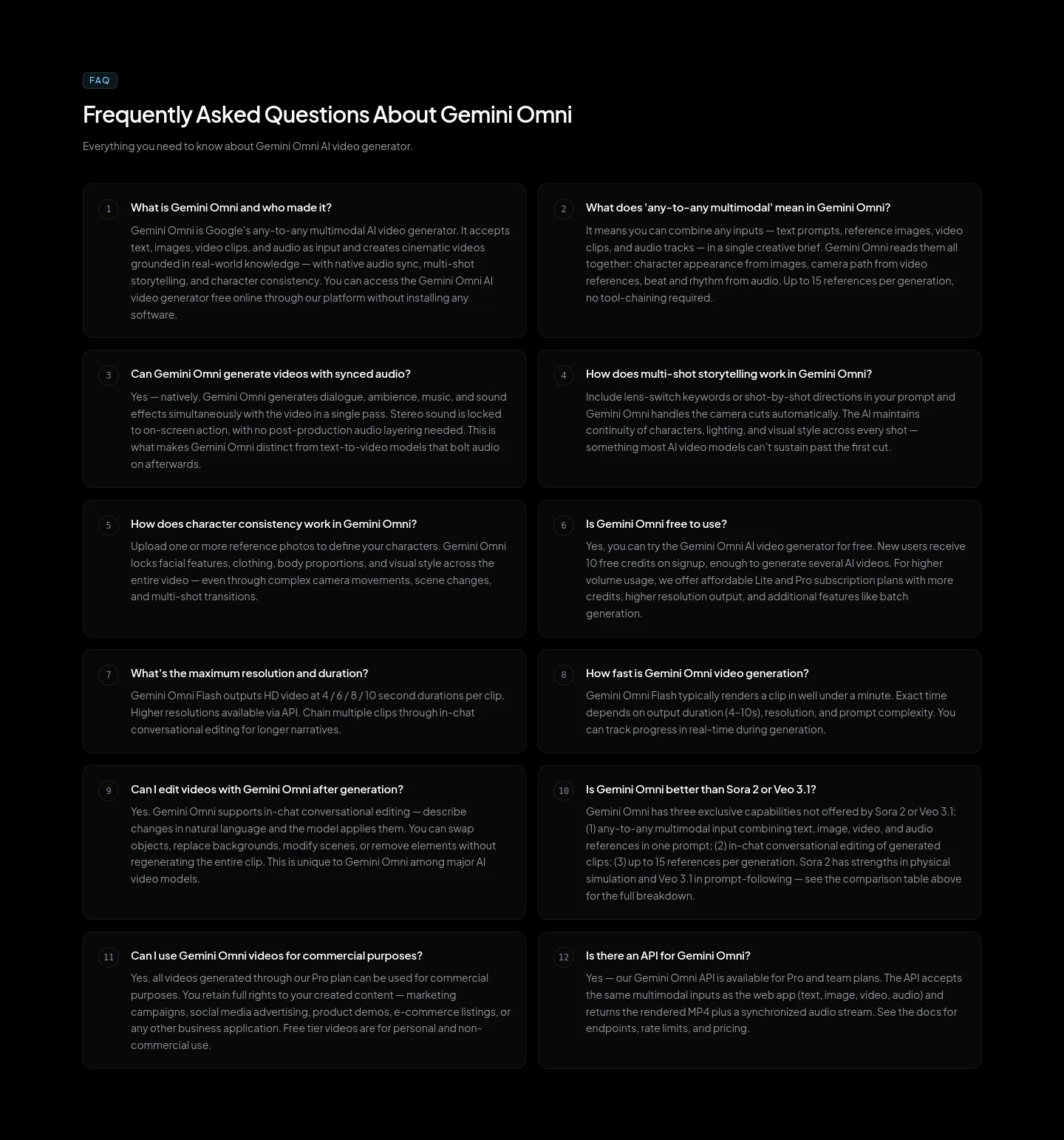 gemini-omni.pro — FAQ