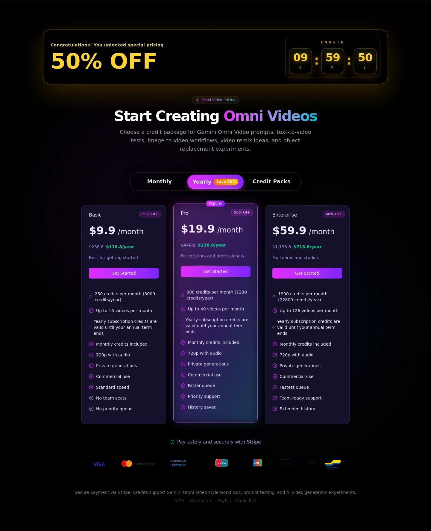 gemini-omni.studio — Pricing