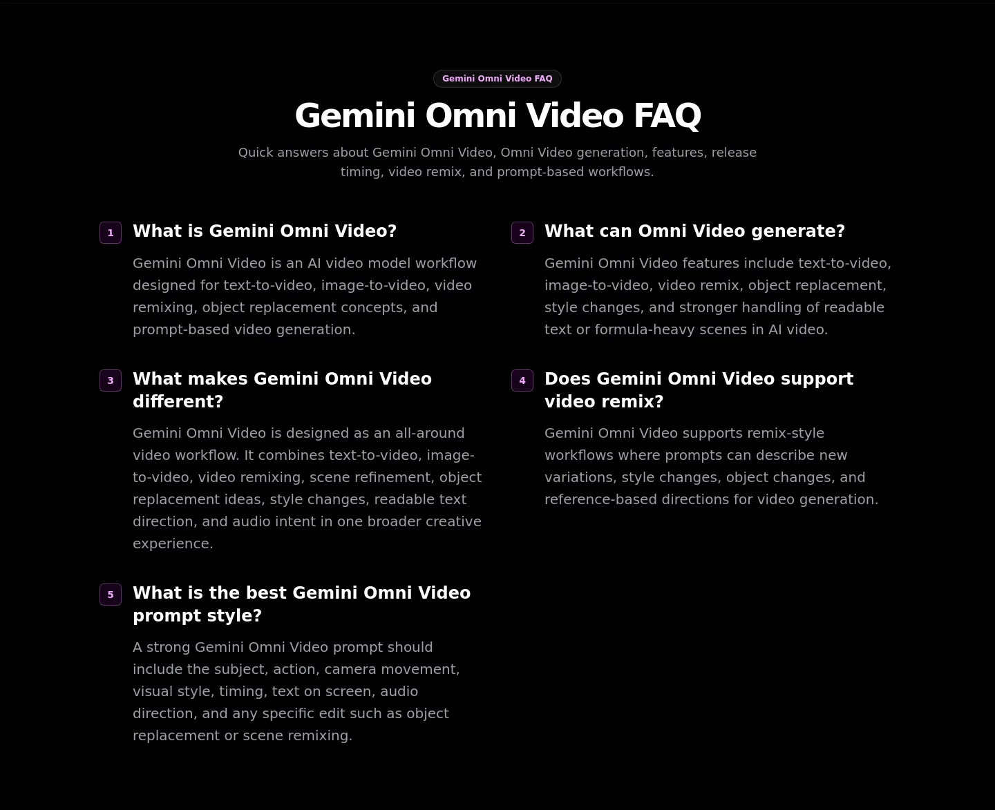 gemini-omni.studio — FAQ