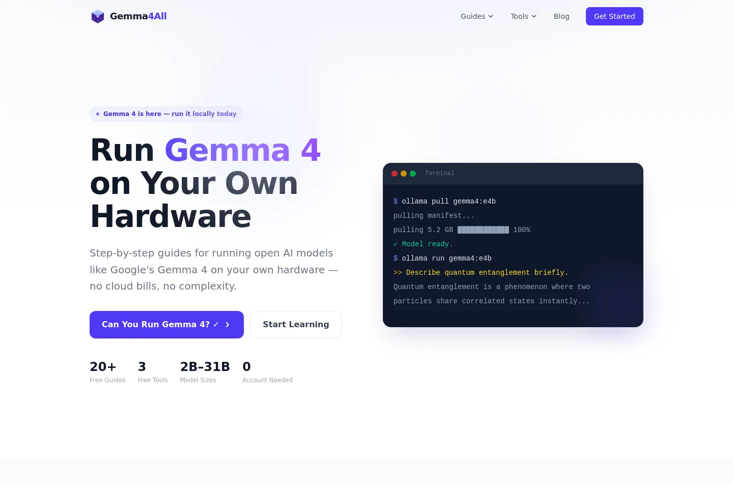 gemma4all.com — Hero
