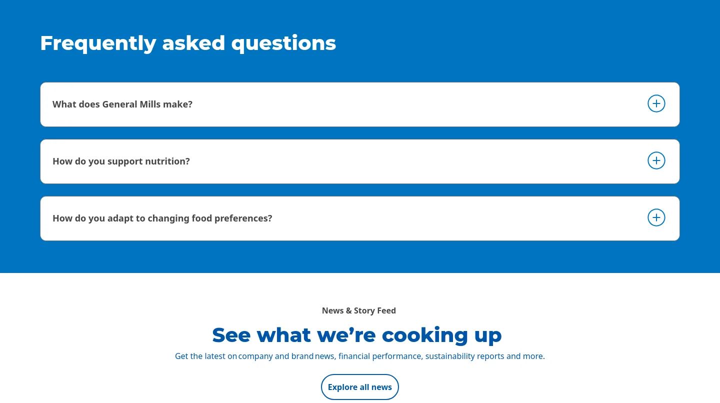 generalmills.com — FAQ