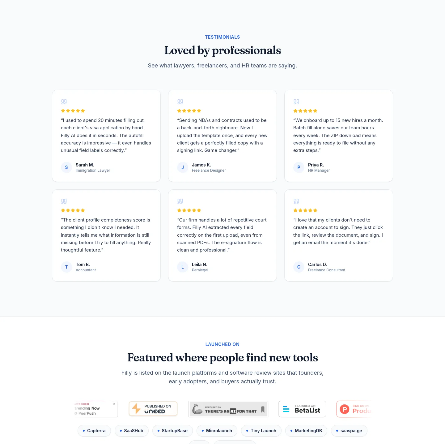 getfilly.app — Logo Wall