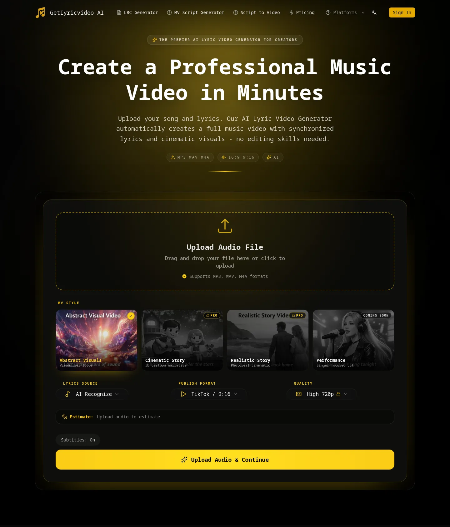 getlyricvideo.com — Features