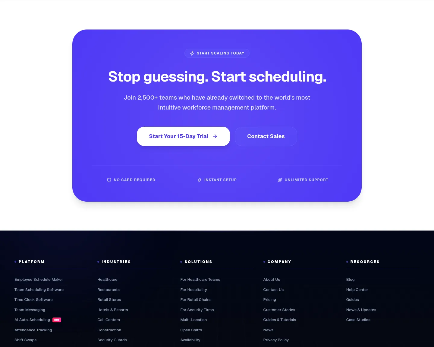 getstaffscheduling.ca Stats section