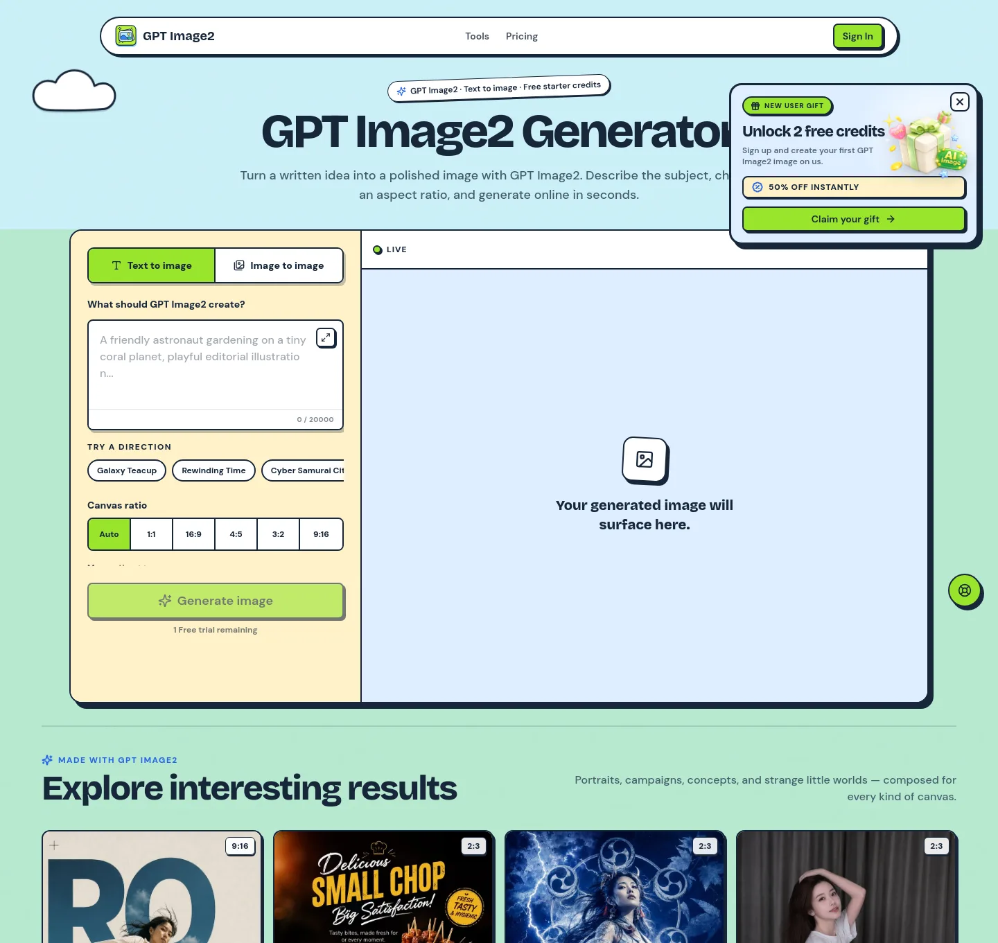 gpt-image2.im — The Pricing Page