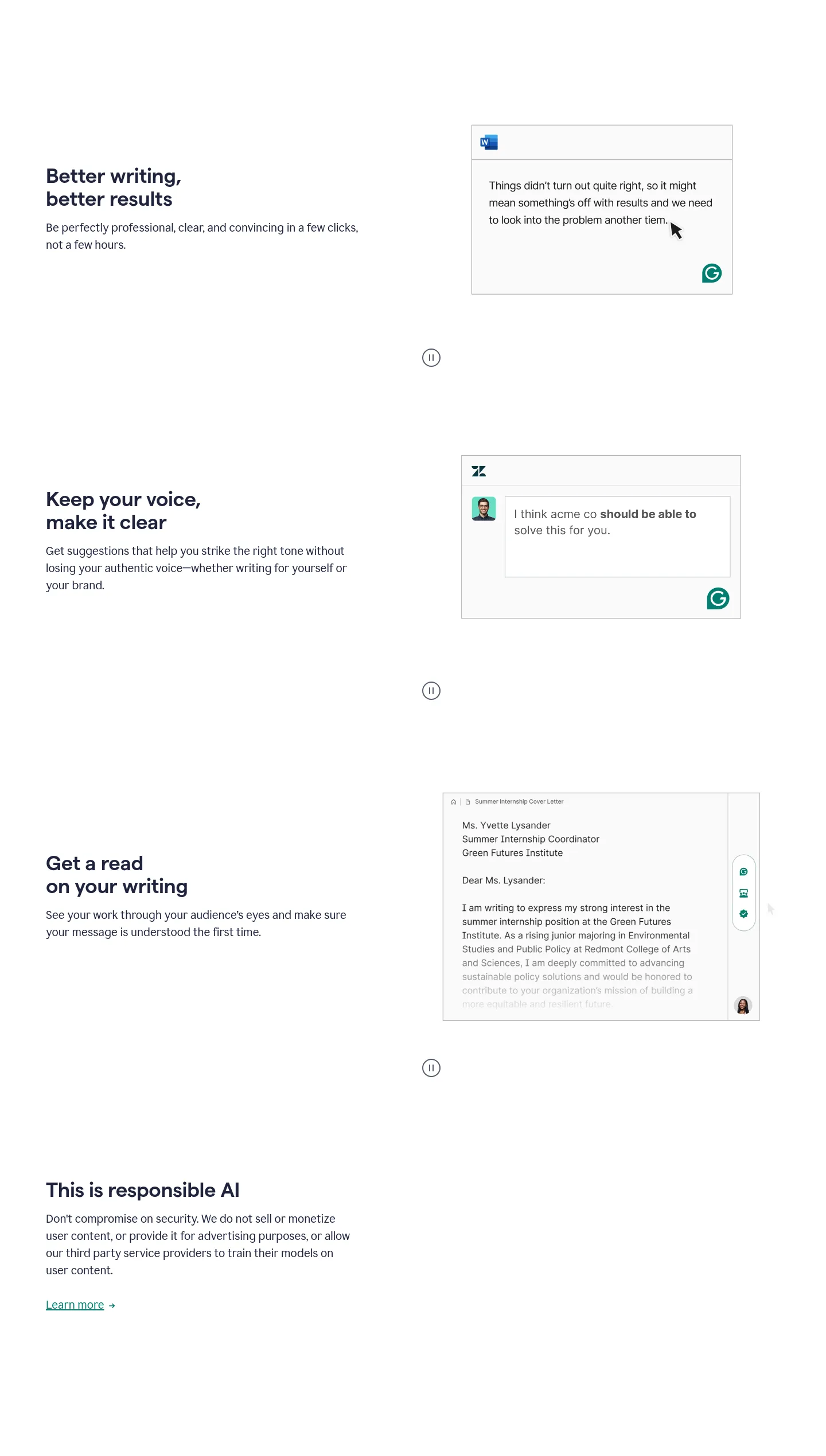 grammarly.com — Features