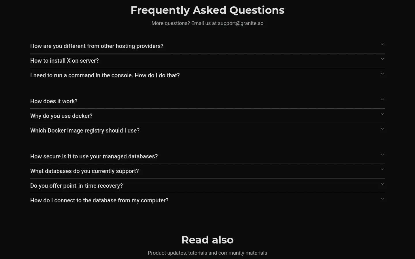 granite.so — FAQ