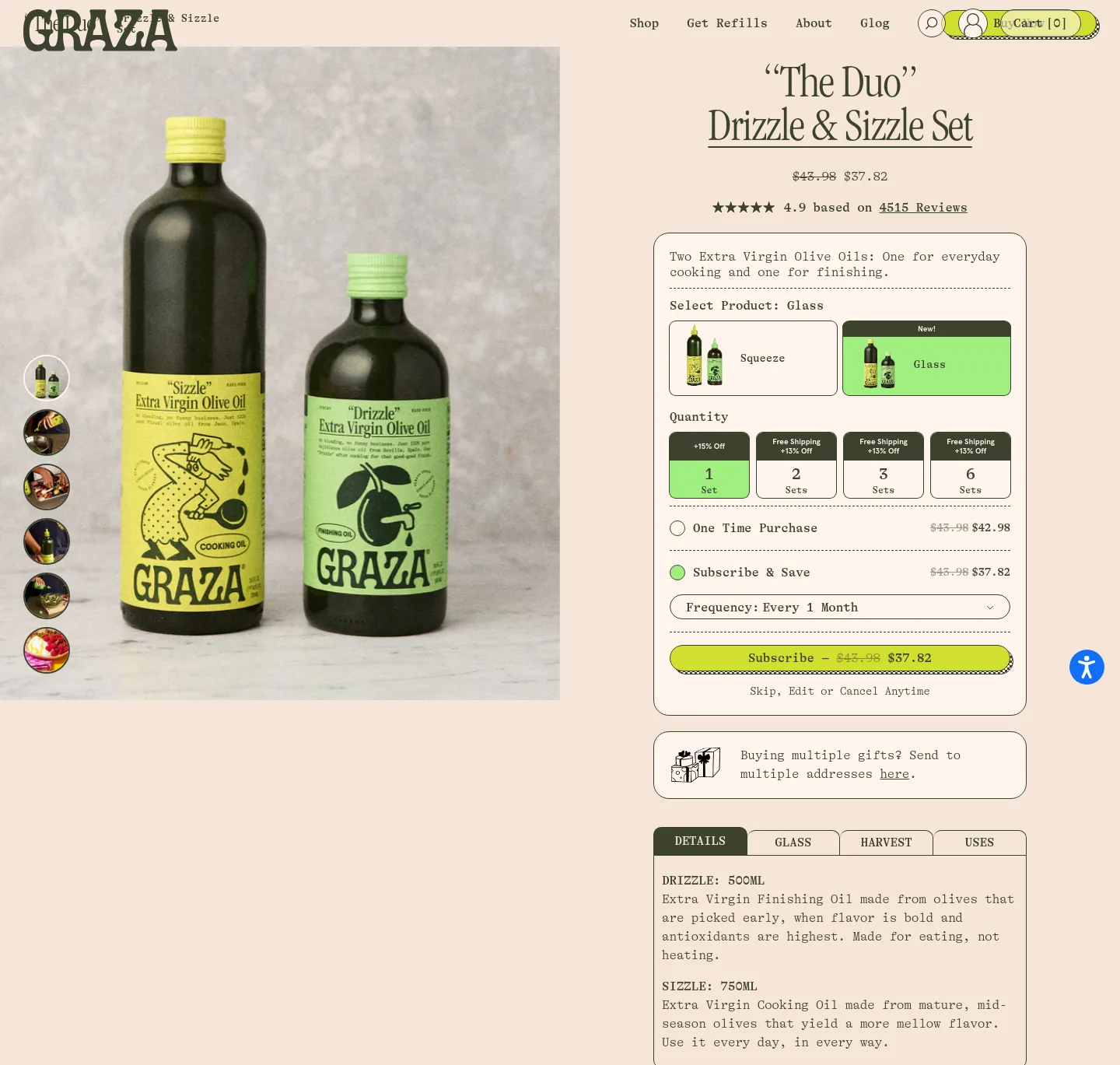 graza.co Hero section
