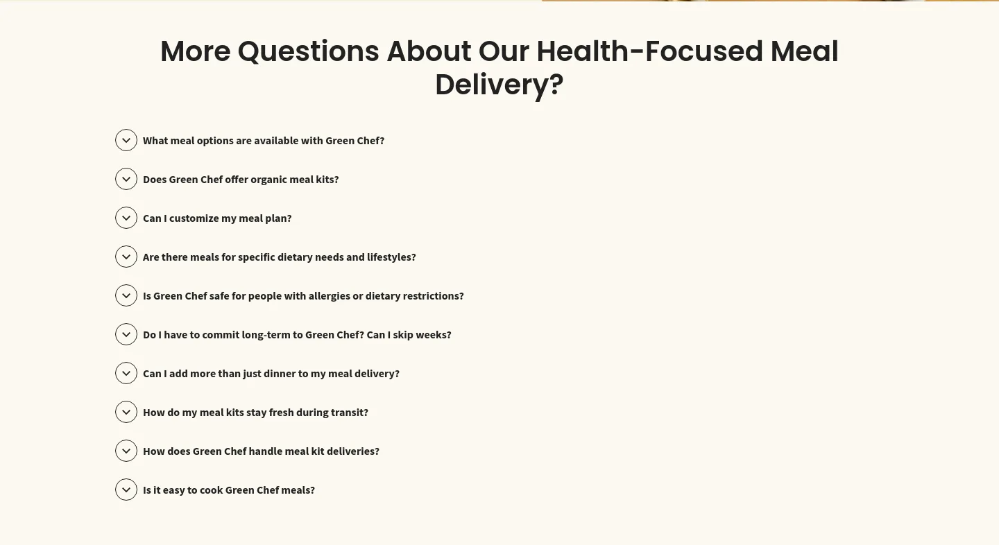 greenchef.com — FAQ