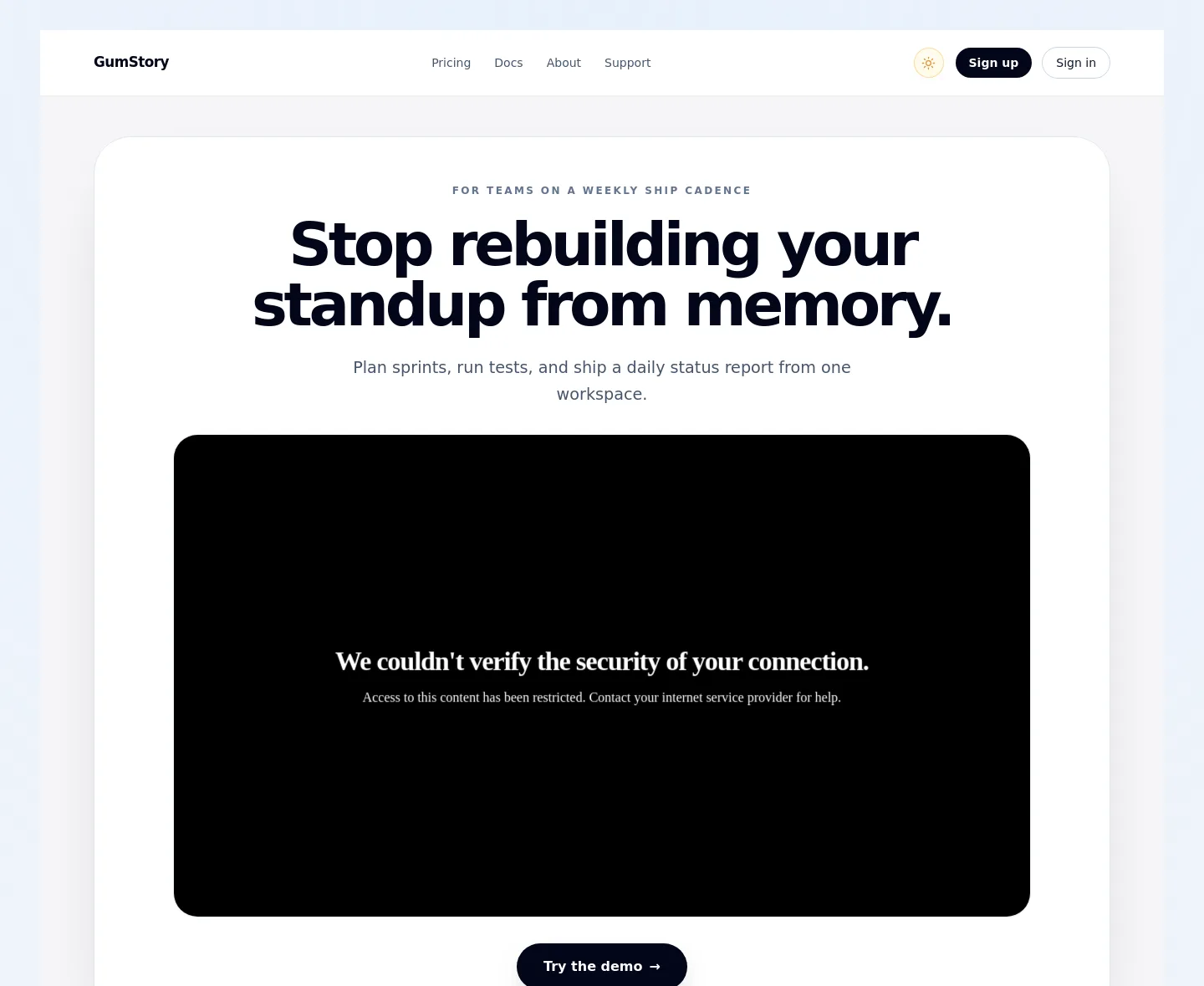 gumstory.com — The Objection-Handler