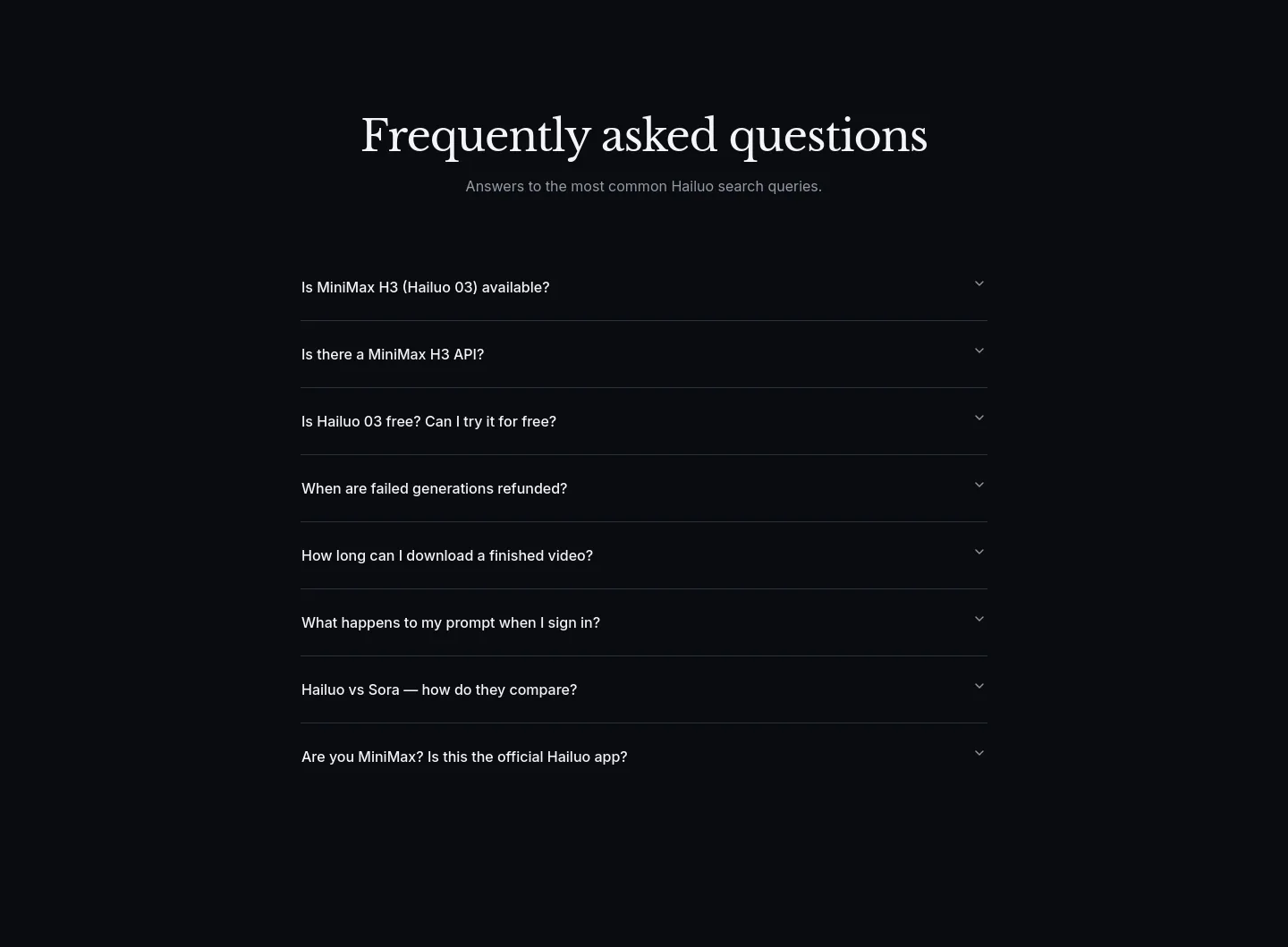 hailuo03ai.com — FAQ