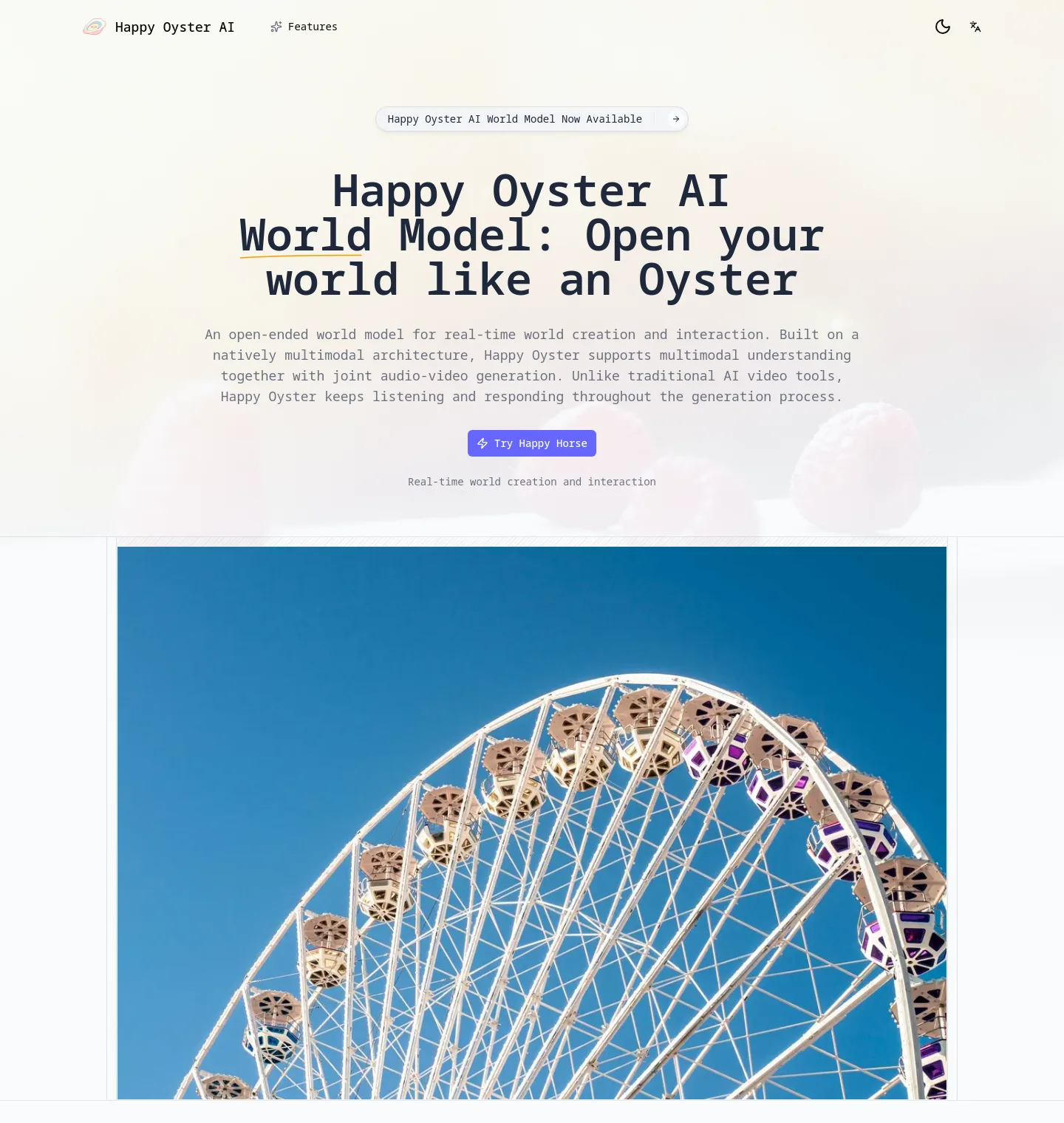 happyoyster-ai.com — Hero